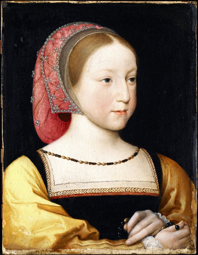 Portrait of Charlotte of France by Jean Clouet
