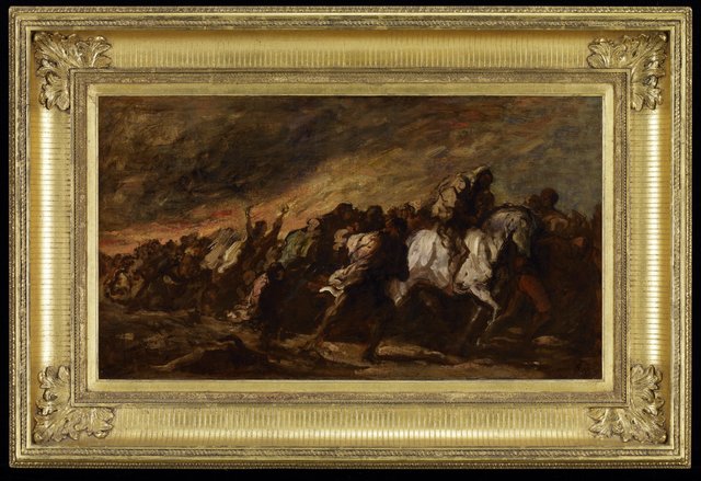 The Fugitives by Honoré Daumier