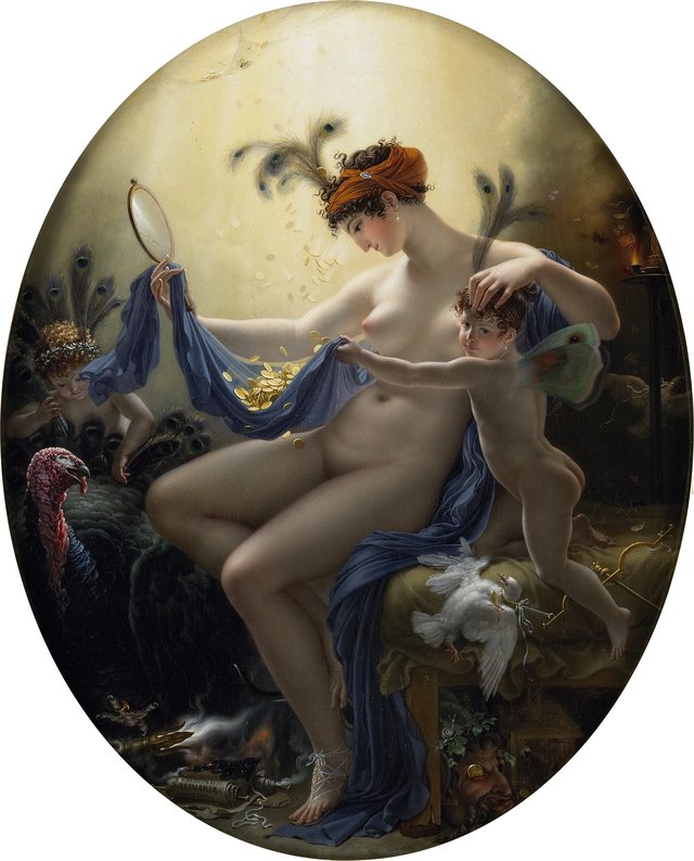 Portrait of Mlle. Lange as Danaë by Anne-Louis Girodet
