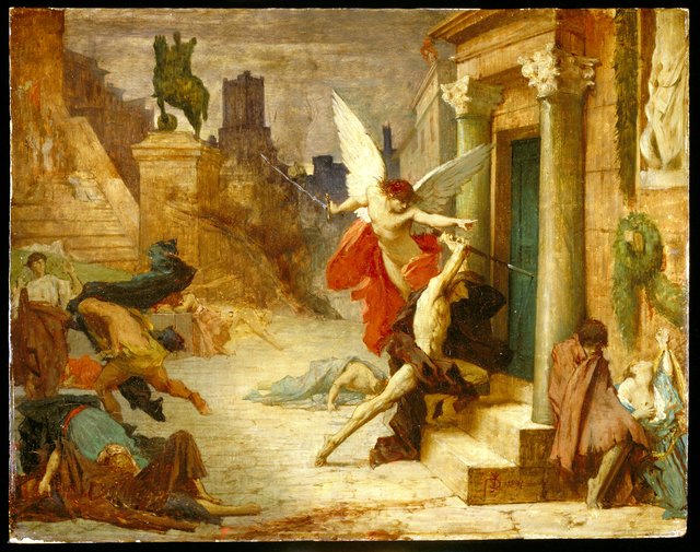 The Plague in Rome by Jules-Élie Delaunay