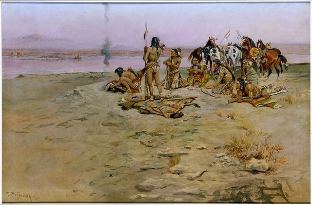 The Signal Fire by Charles Marion Russell