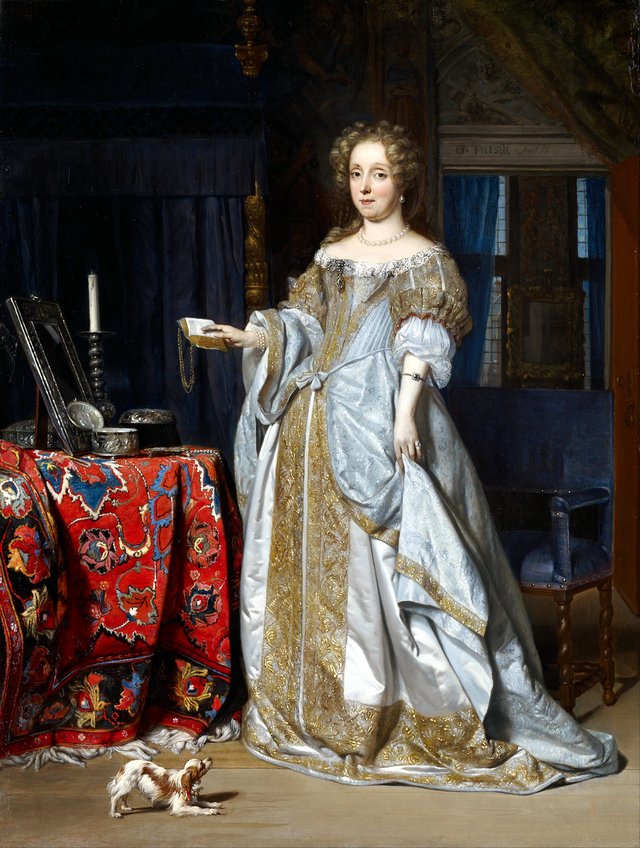 Portrait of Lucia Wijbrants (1638-1719) by Gabriel Metsu