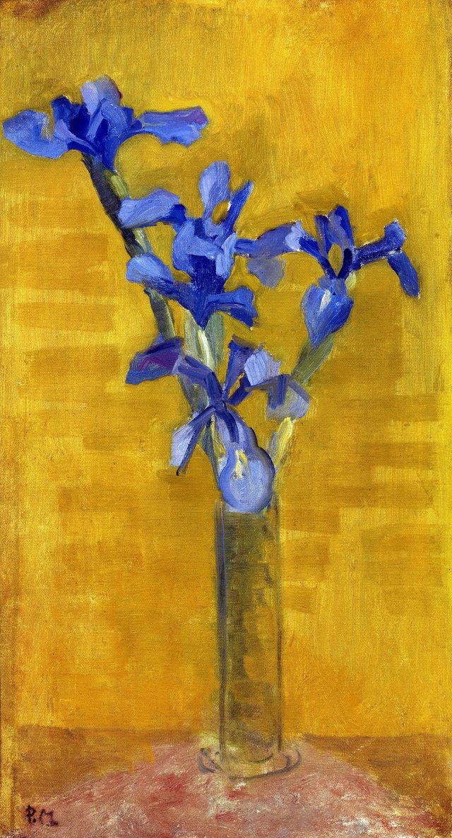 Irises by Piet Mondrian