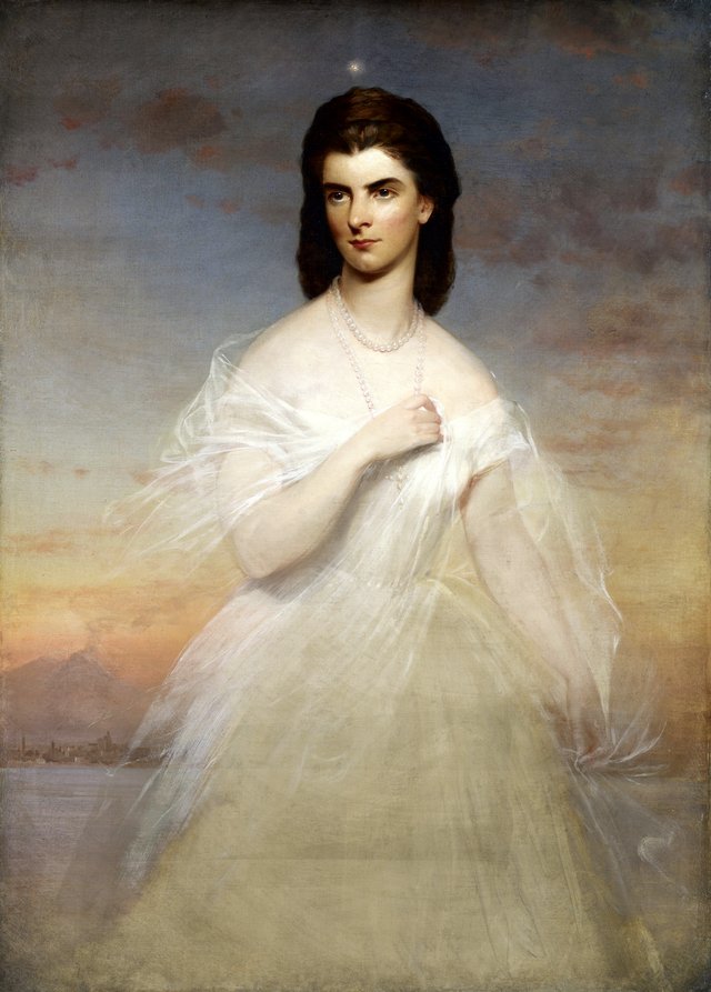 Portrait of Queen Maria Sophia of Naples by Franz Xaver Winterhalter
