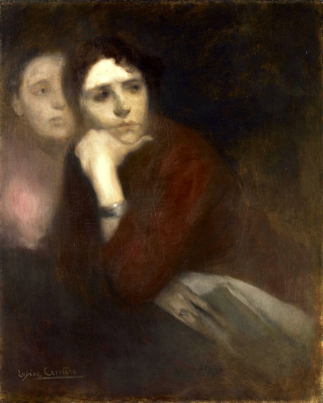 Two Women by Eugène Carrière