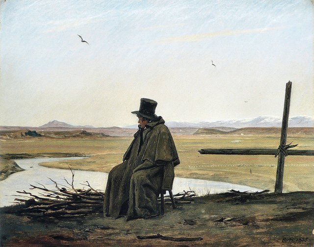View from the Roman Campagna by Martinus Rørbye