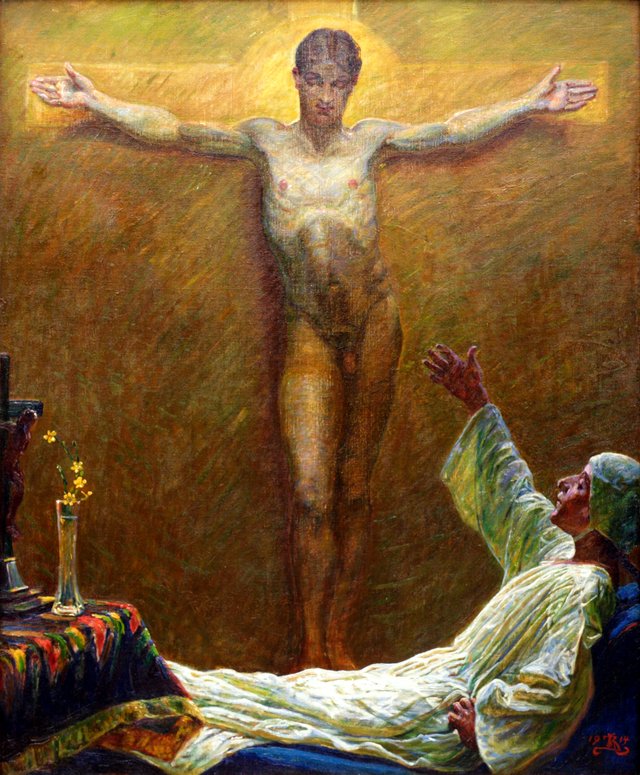 Saint Catherine of Sienna by Kristian Zahrtmann