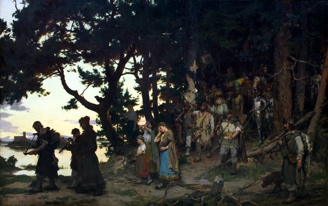 Gedymin’s funeral by Kazimierz Alchimowicz