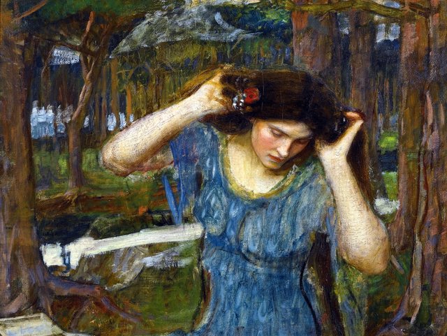 Vain Lamorna, A Study for Lamia by John William Waterhouse