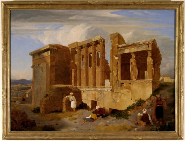 The Erechtheum, Athens, with Figures in the Foreground by Charles Lock Eastlake