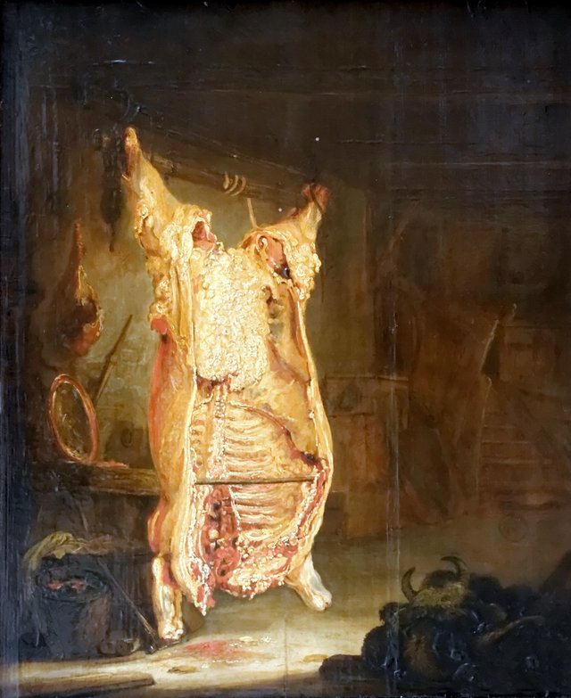 Slaughtered Ox by Isaac van Ostade