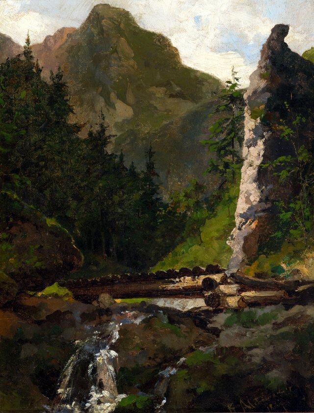 In the Valley. Tatra Mountains by Kazimierz Alchimowicz