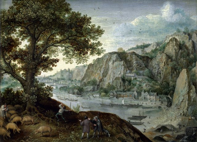 Huy, Seen from Ahin by Lucas van Valckenborch