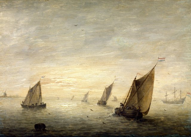 Rustige zee by Simon de Vlieger