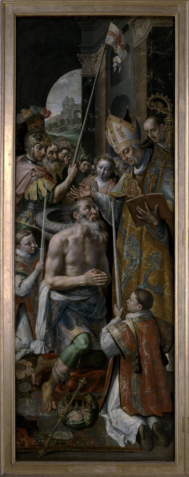 Baptism of the King of Silene by Maerten de Vos