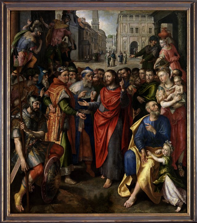 Then give to Caesar what is Caesar's by Maerten de Vos