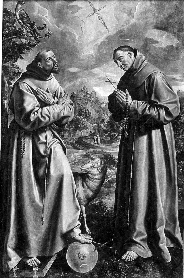 Saint Francis of Assisi and Saint Didacus of Alcalá by Maerten de Vos