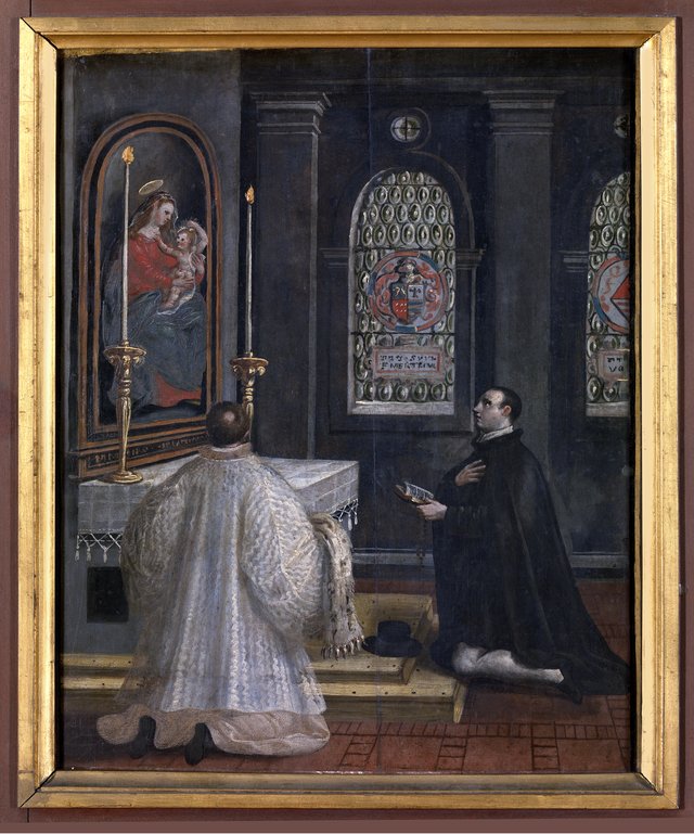 Saint Didacus of Alcalà at Prayers by Maerten de Vos