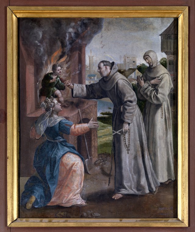 Saint Didacus Saves a Boy From the Oven by Maerten de Vos
