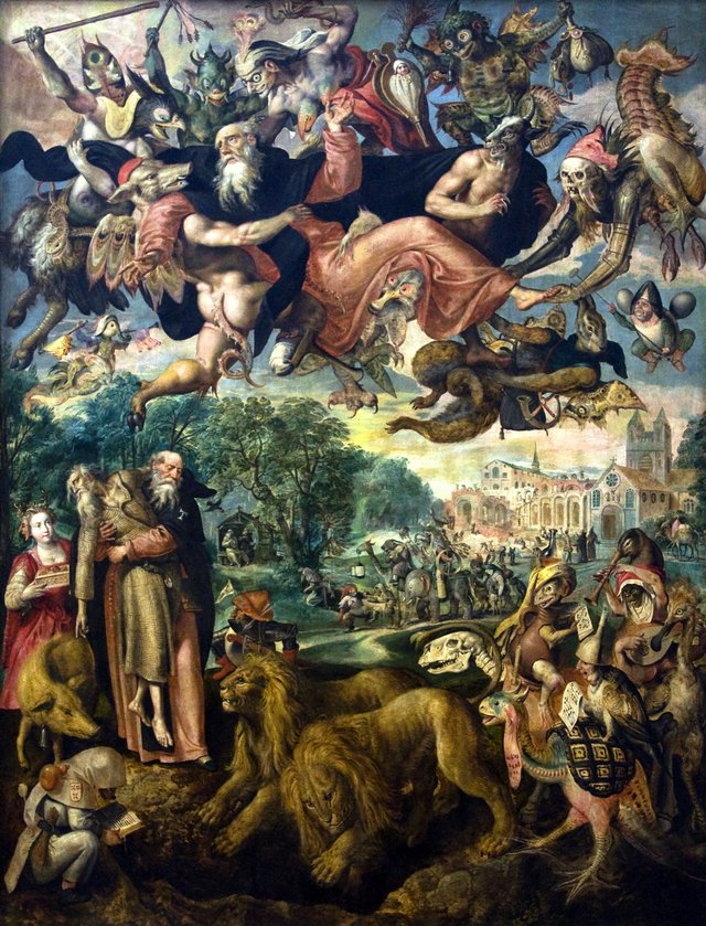 The Temptations of Antony Abbot of Egypt by Maerten de Vos