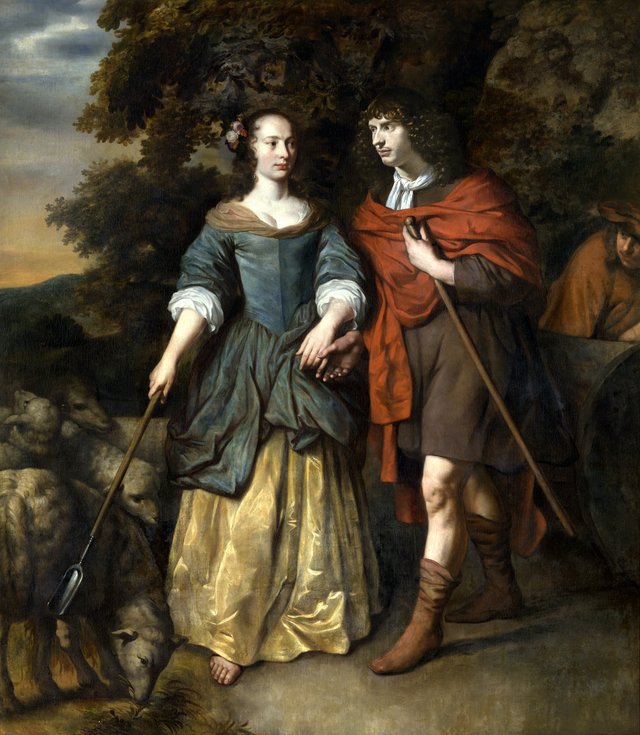 Young Couple in Shepherd's Costumes by Gerbrand van den Eeckhout