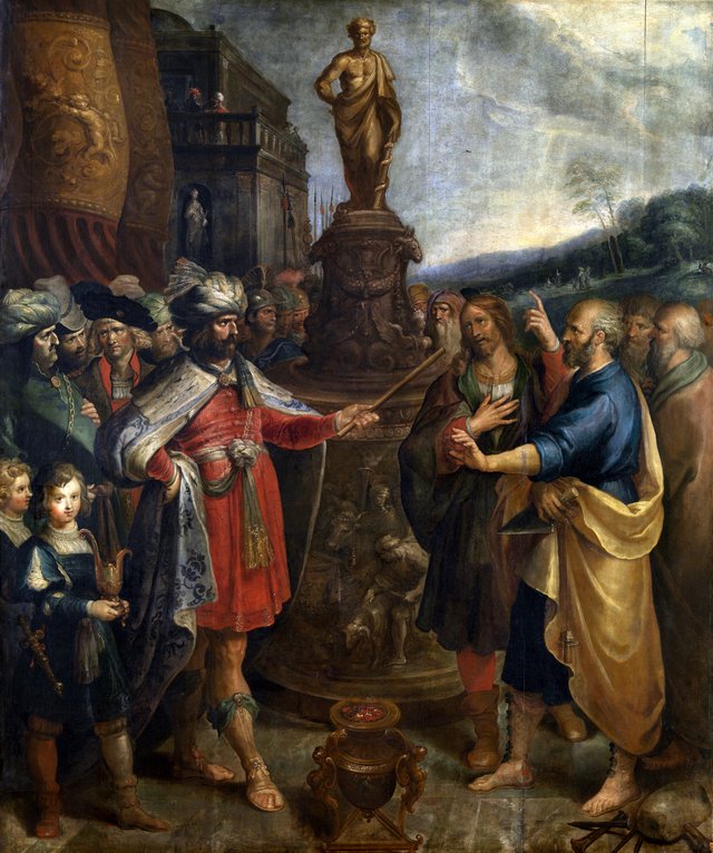 Emperor Diocletian shows the image of Aesculapius by Frans Francken the Younger