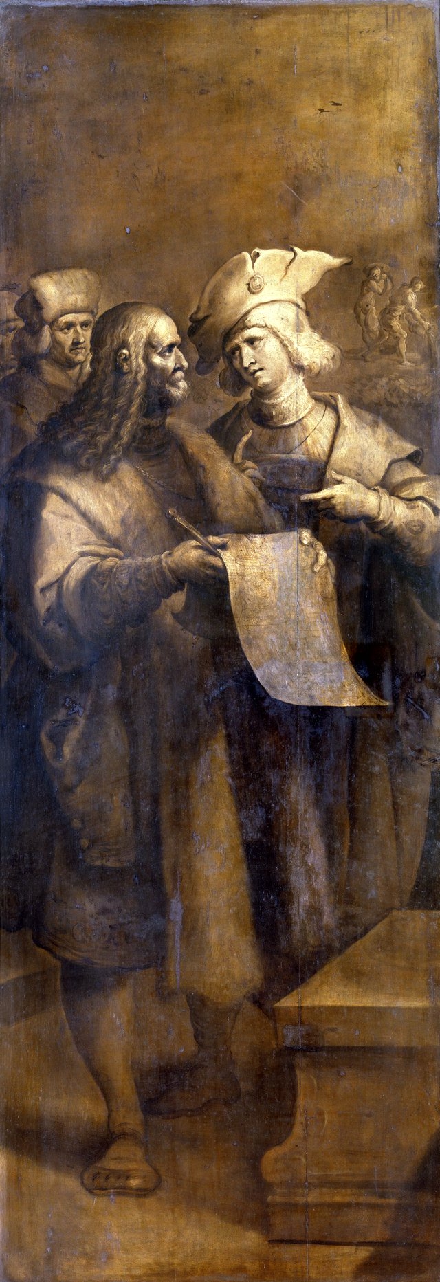 The Four Crowned at work by Frans Francken the Younger