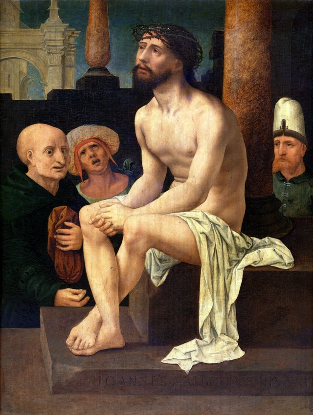 Christ sitting on the Cold Stone by Jan Gossaert