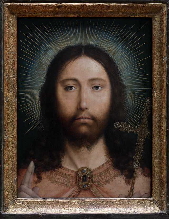 Christ as Salvator Mundi by Quinten Metsys