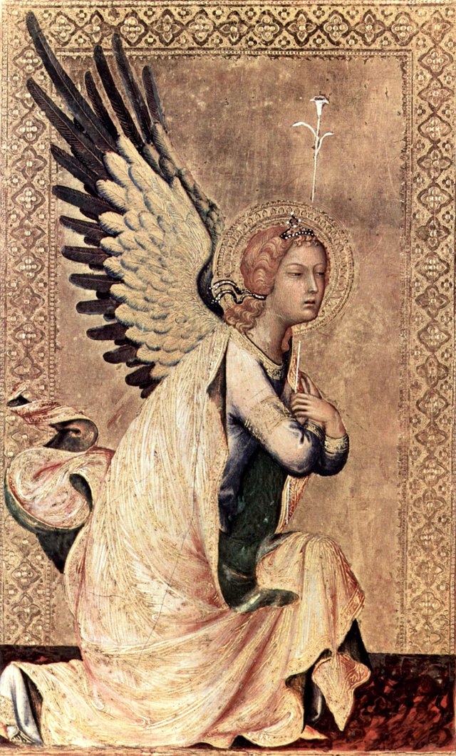 Angel of the Annunciation by Simone Martini