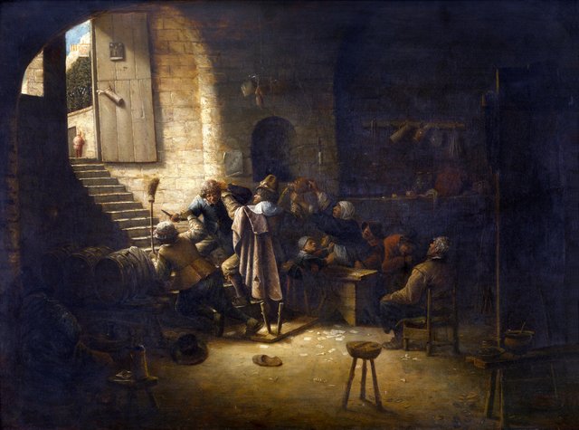 The Antwerp Arms", Tavern Scene by Joos van Craesbeeck