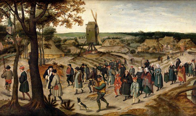 A Wedding Procession by Pieter Brueghel the Younger