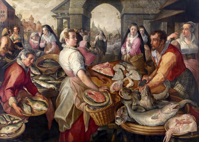 Vismarkt by Joachim Beuckelaer
