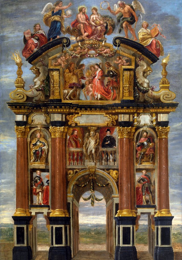 Triumphal Arch of Philip IV of Spain, front by Theodoor van Thulden