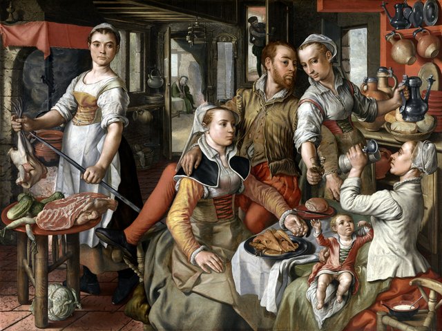 Brothel scene by Joachim Beuckelaer