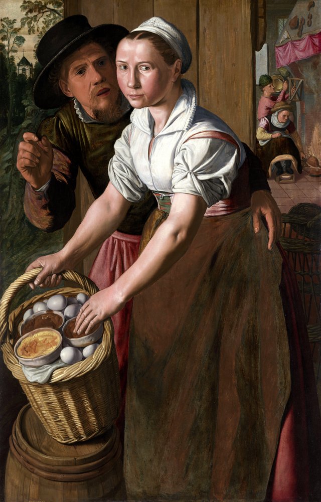 The Egg-girl by Pieter Aertsen