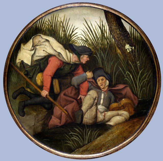 If the Blind Lead the Blind, Both shall Fall into the Ditch by Pieter Brueghel the Younger