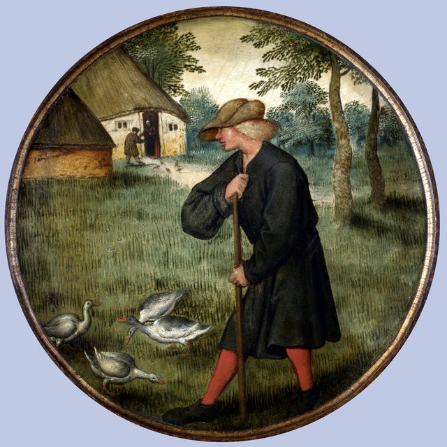 Who Knows why Geese Walk Barefoot ? by Pieter Brueghel the Younger