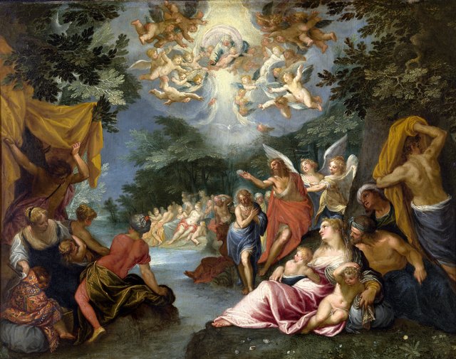 The Baptism of Christ by Hendrick de Clerck