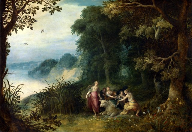 The rape of Europa by Abraham Govaerts