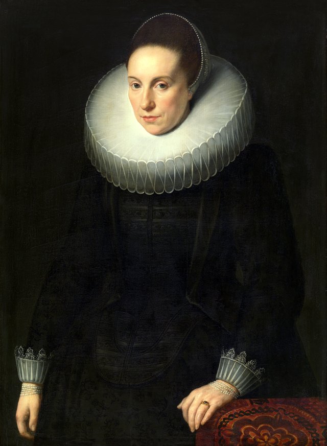 Portret van een vrouw by Cornelis de Vos