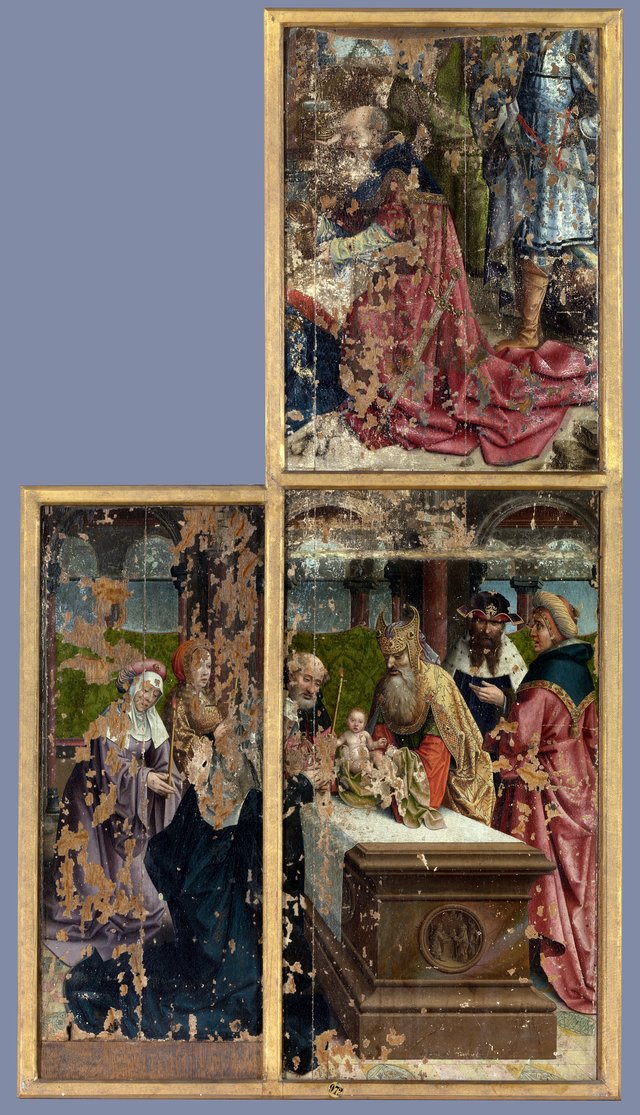 Adoration of the Magi; Presentation of the Christ-child in the temple by Bernard van Orley