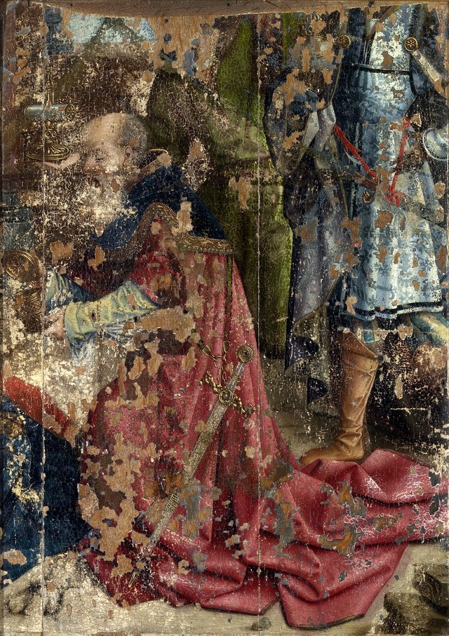 Aanbidding door de koningen by Bernard van Orley