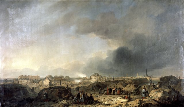 The Antwerp Castle after the Bombardement in 1832 by Ferdinand de Braekeleer the Elder