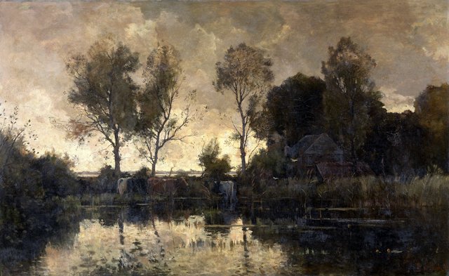 Evening by Théophile de Bock