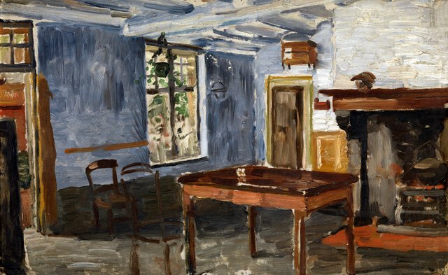 The Blue Tavern by Constantin Meunier