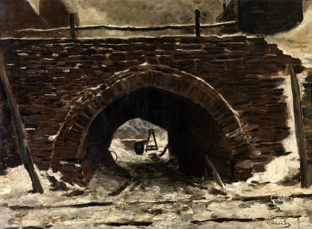An Old Bridge by Constantin Meunier