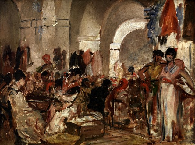 Cigar Makers in Sevilla by Constantin Meunier