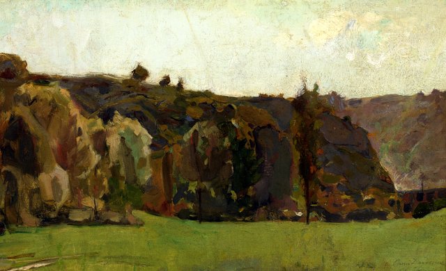 Landscape in the Ardennes by Félicien Rops