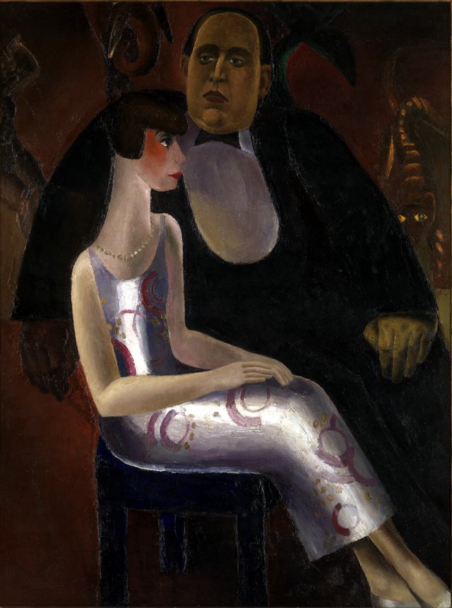 Paul-Gustave van Hecke and His Wife Norine De Schrijver by Frits Van den Berghe